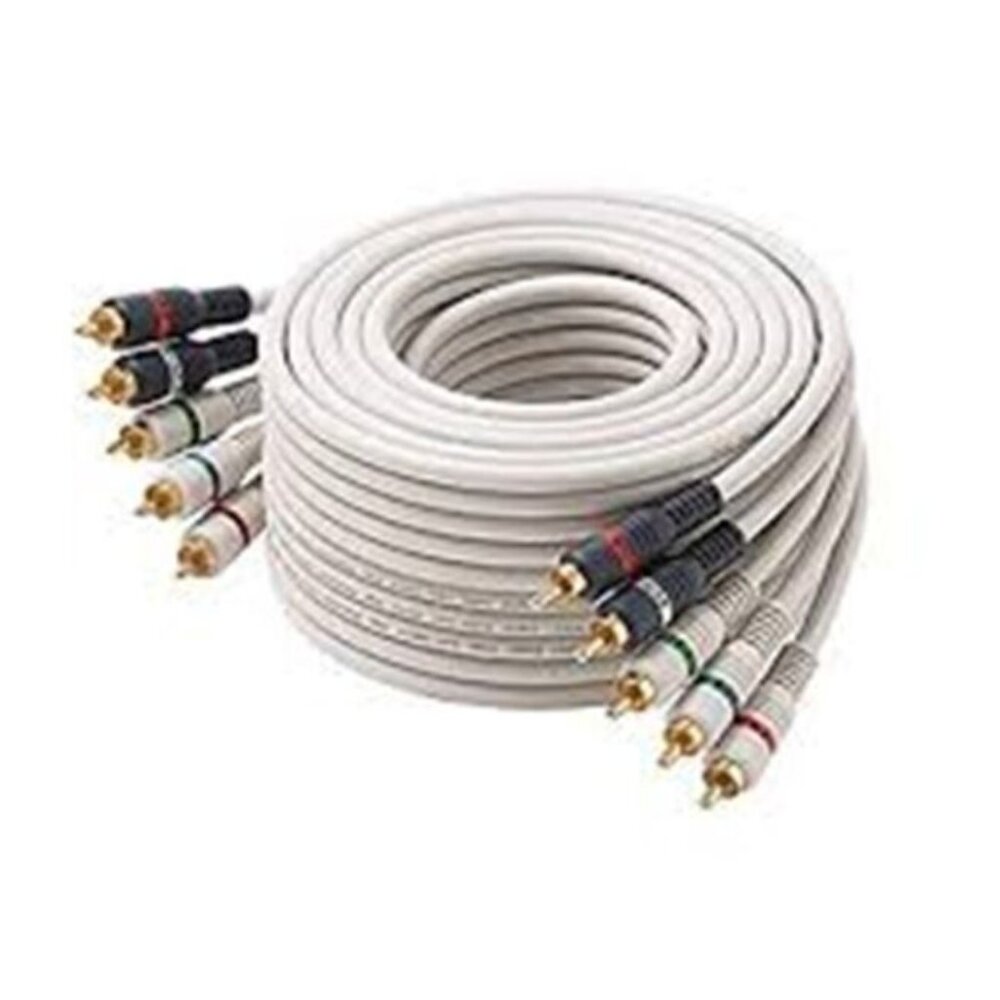 Python Digital Video Link HDTV High Res Ultra Shield Cable by Steren 12' GOLD